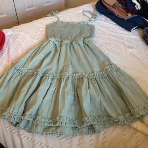 Green summer dress